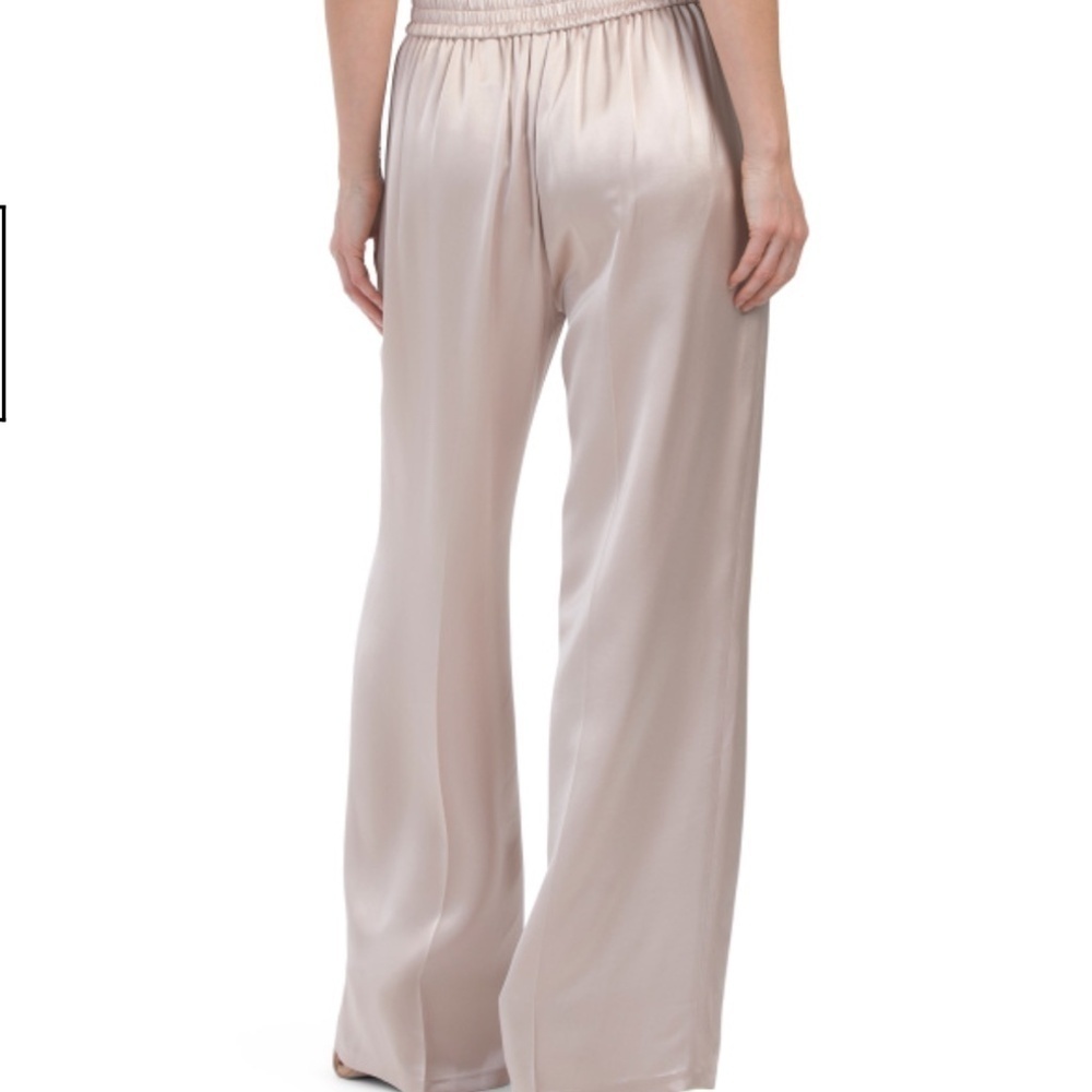 NWT ELLE TAHARI Ashlynn CHAMPAGNE SILKY Pants Size US XL - Picture 2 of 4